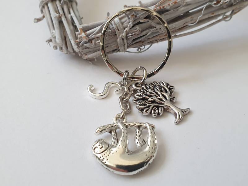 Faultier Schlüsselanhänger Personalisiert/Geschenk Für Frauen Männer Geschenkset von Schmuckmariechen