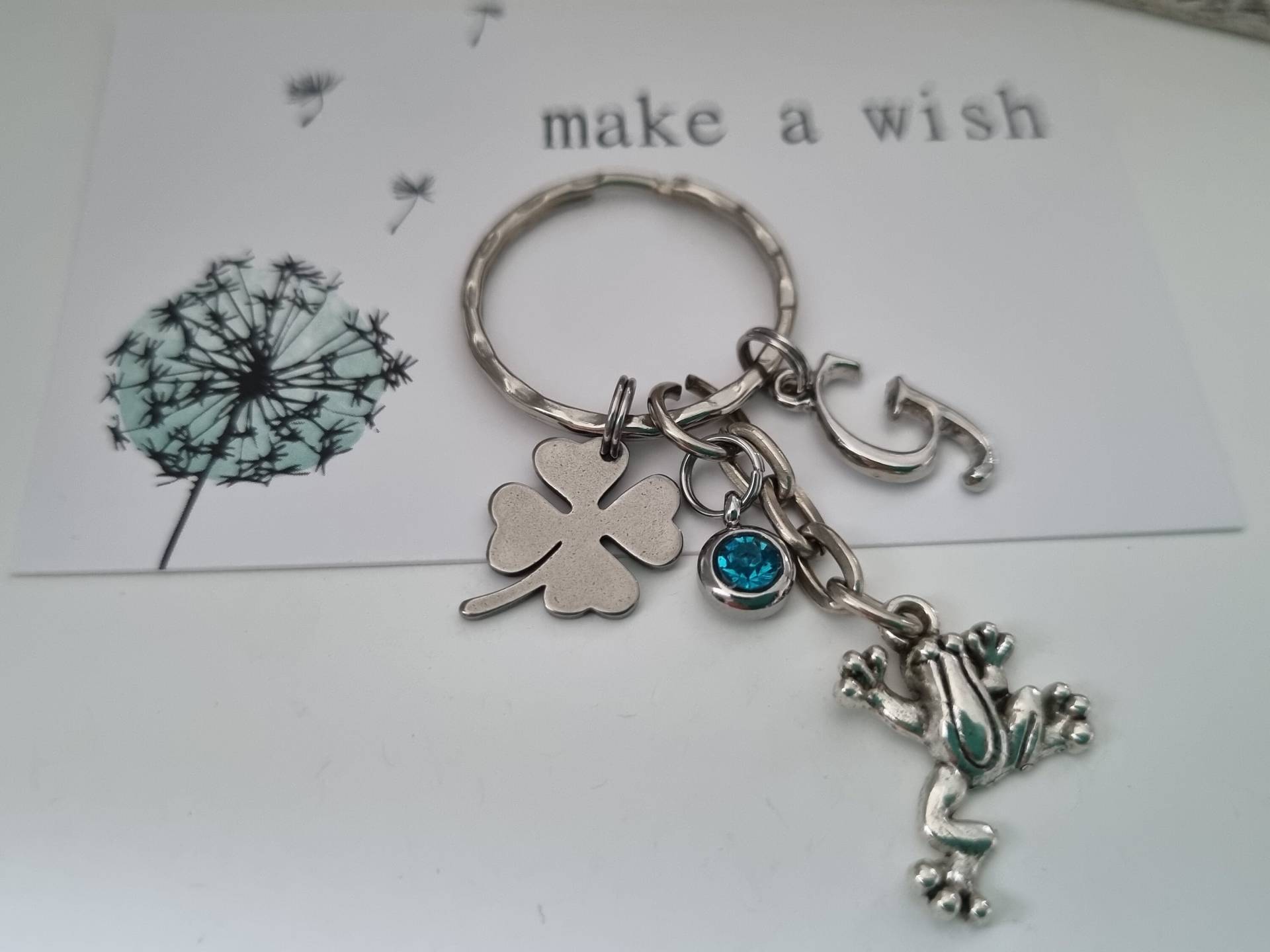 Frosch Schlüsselanhänger Personalisiert/Geschenk Für Frauen Freundin Geschenkset von Schmuckmariechen