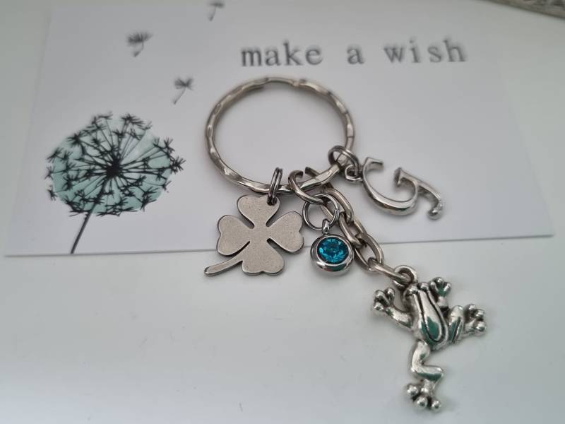Frosch Schlüsselanhänger Personalisiert/Geschenk Für Frauen Freundin Geschenkset von Schmuckmariechen