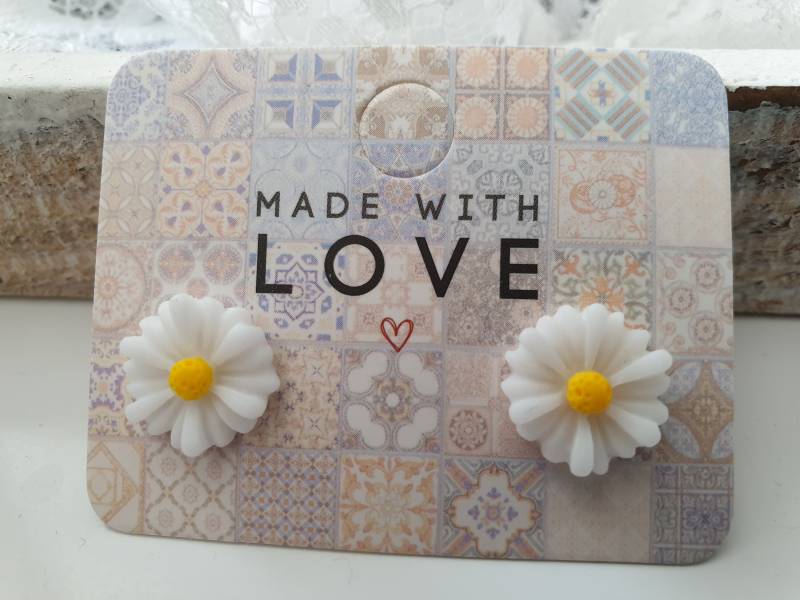 Gänseblümchen Ohrstecker/Geschenk Für Frauen Freundin Geschenkset von Schmuckmariechen