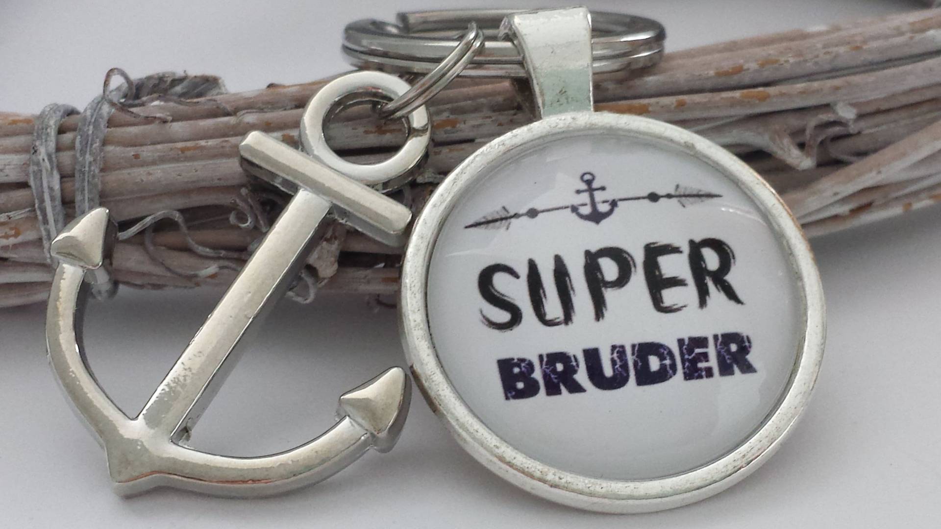 Geschenk Bruder Schlüsselanhänger/Für Männer Geschenkset von Schmuckmariechen