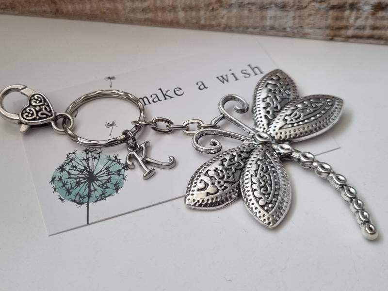 Libelle Schlüsselanhänger Personalisiert/Geschenk Für Frauen Freundin Geschenkset von Schmuckmariechen