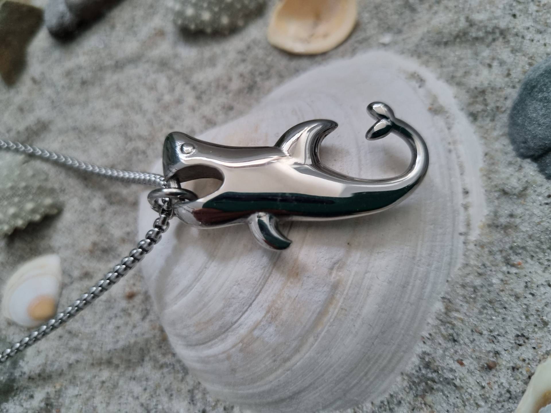 Hai Kette Edelstahl/Geschenk Für Frauen Männer Geschenkset von Schmuckmariechen