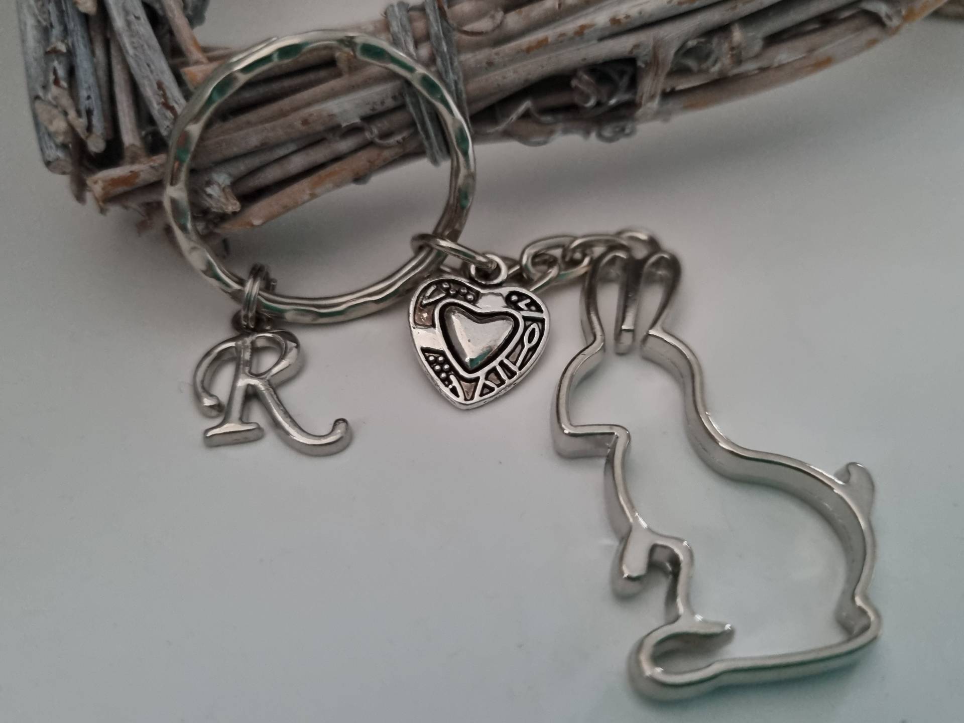 Hase Schlüsselanhänger Personalisiert/Geschenk Für Frauen Männer Geschenkset von Schmuckmariechen