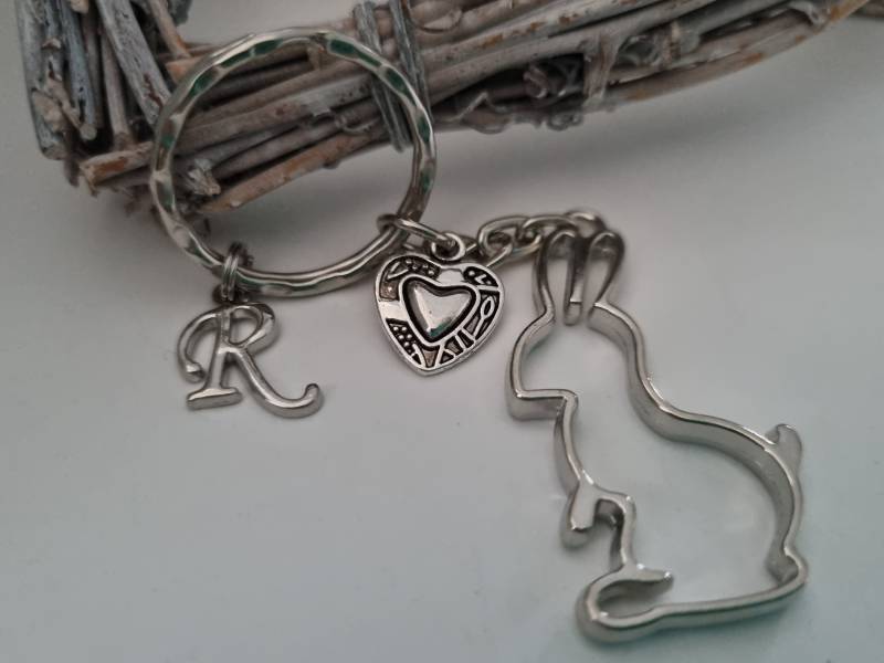 Hase Schlüsselanhänger Personalisiert/Geschenk Für Frauen Männer Geschenkset von Schmuckmariechen
