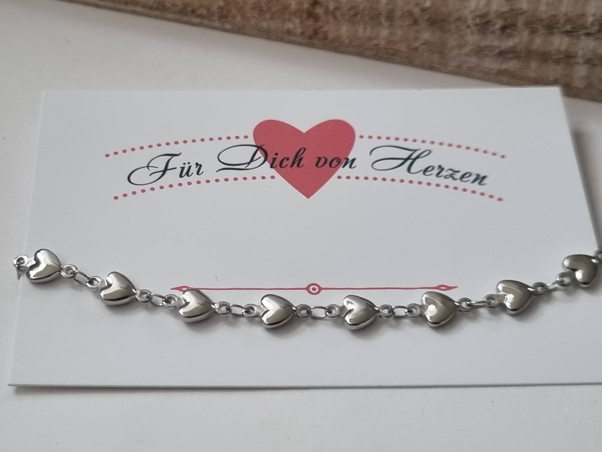 Herzen Armband Edelstahl/Geschenk Für Frauen Freundin Geschenkset von Schmuckmariechen