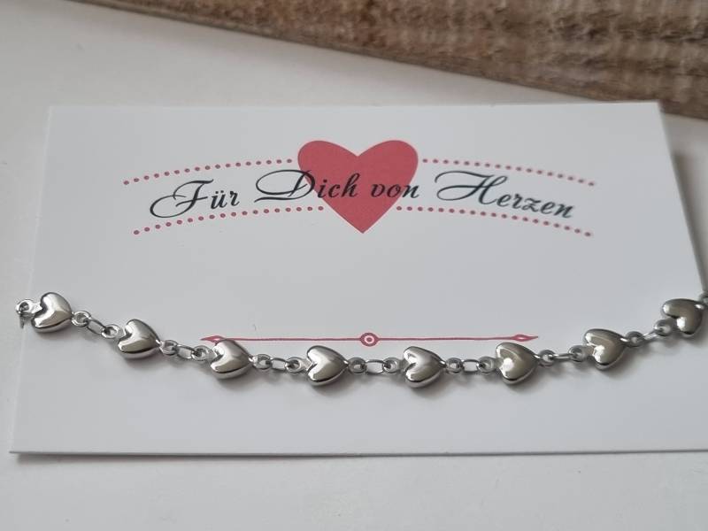 Herzen Armband Edelstahl/Geschenk Für Frauen Freundin Geschenkset von Schmuckmariechen