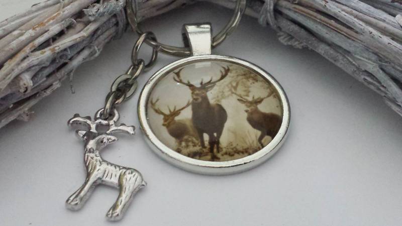 Hirsch Schlüsselanhänger/Geschenk Für Frauen Männer Geschenkset von Schmuckmariechen