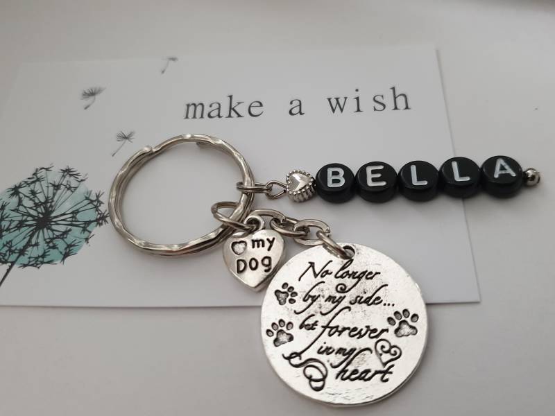 Hunde Erinnerung Schlüsselanhänger Personalisiert/Geschenk Für Frauen Männer Geschenkset von Schmuckmariechen