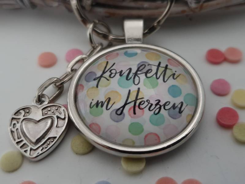 Konfetti Schlüsselanhänger/Geschenk Für Frauen Freundin Geschenkset von Schmuckmariechen
