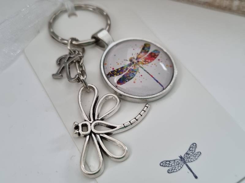 Libelle Schlüsselanhänger Personalisiert/Geschenk Für Frauen Freundin Geschenkset von Schmuckmariechen