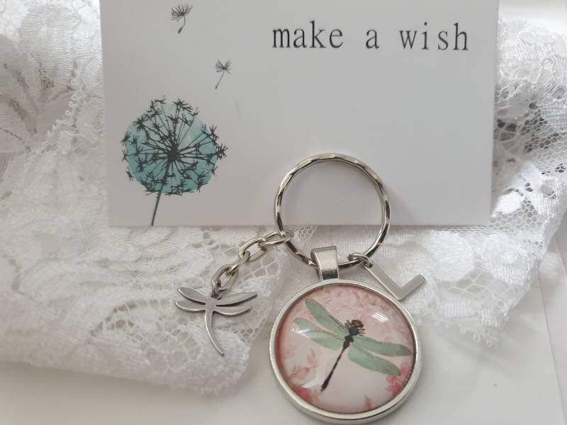 Libelle Schlüsselanhänger Personalisiert/Geschenk Für Frauen Freundin Geschenkset von Schmuckmariechen