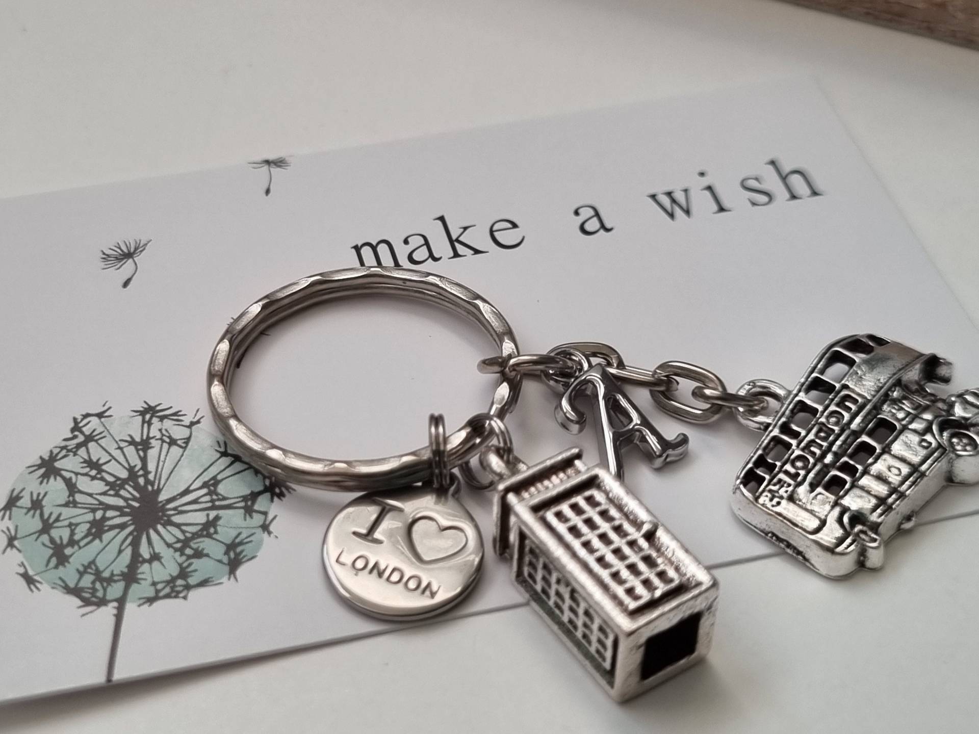 London Schlüsselanhänger Personalisiert/Geschenk Für Frauen Männer Geschenkset von Schmuckmariechen