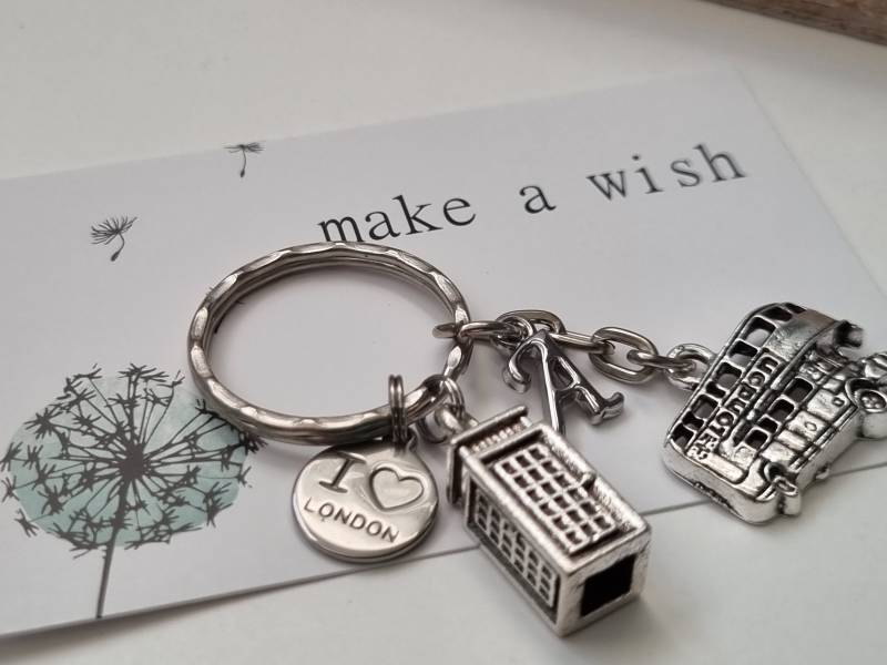 London Schlüsselanhänger Personalisiert/Geschenk Für Frauen Männer Geschenkset von Schmuckmariechen