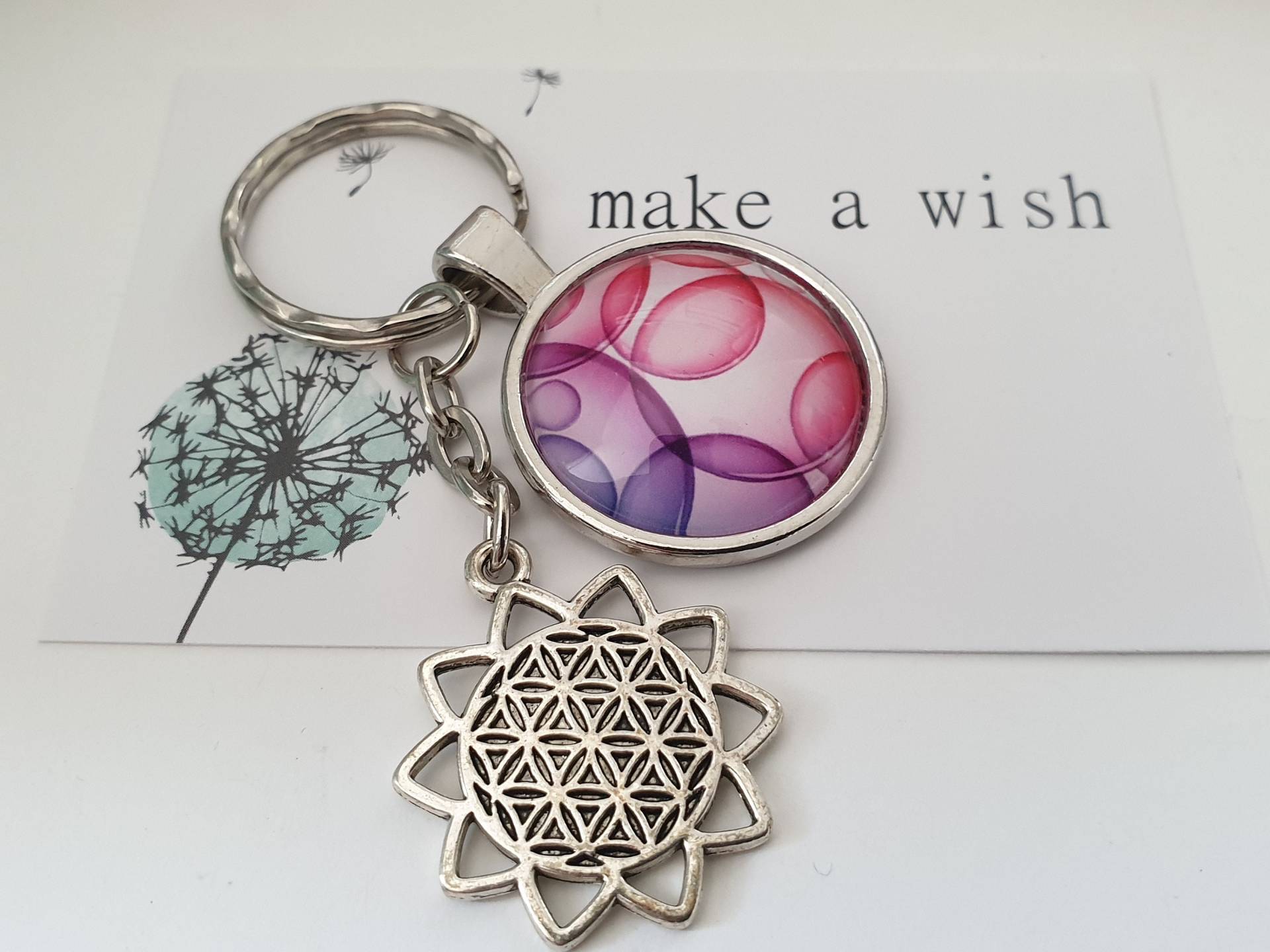 Mandala Schlüsselanhänger/Geschenk Für Frauen Freundin Geschenkset von Schmuckmariechen