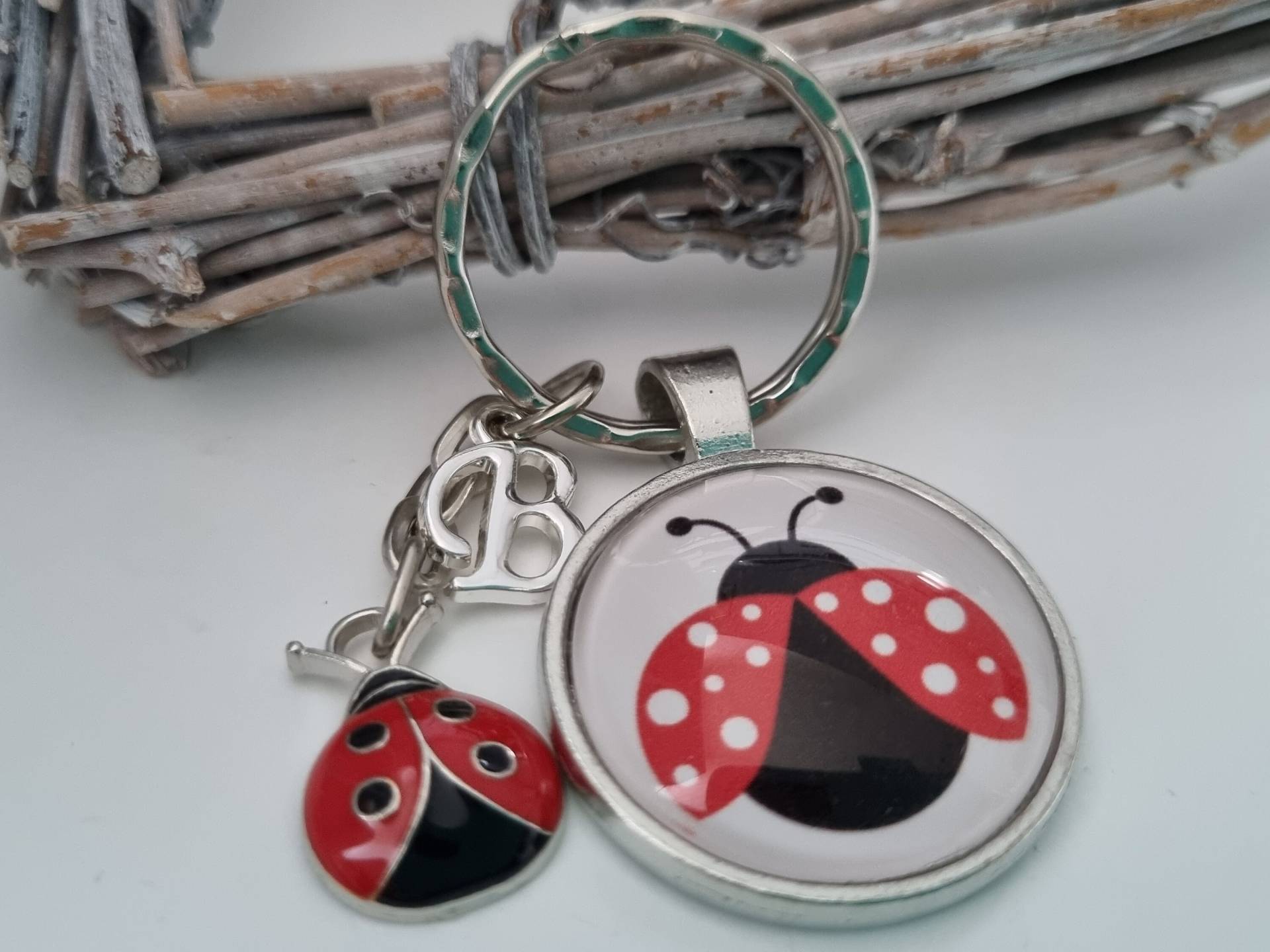 Marienkäfer Schlüsselanhänger Personalisierbar/Geschenk Für Frauen Freundin Geschenkset von Schmuckmariechen