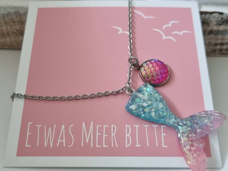 Meerjungfrauen Kette/Geschenk Für Frauen Freundin Kinder Geschenkset von Schmuckmariechen