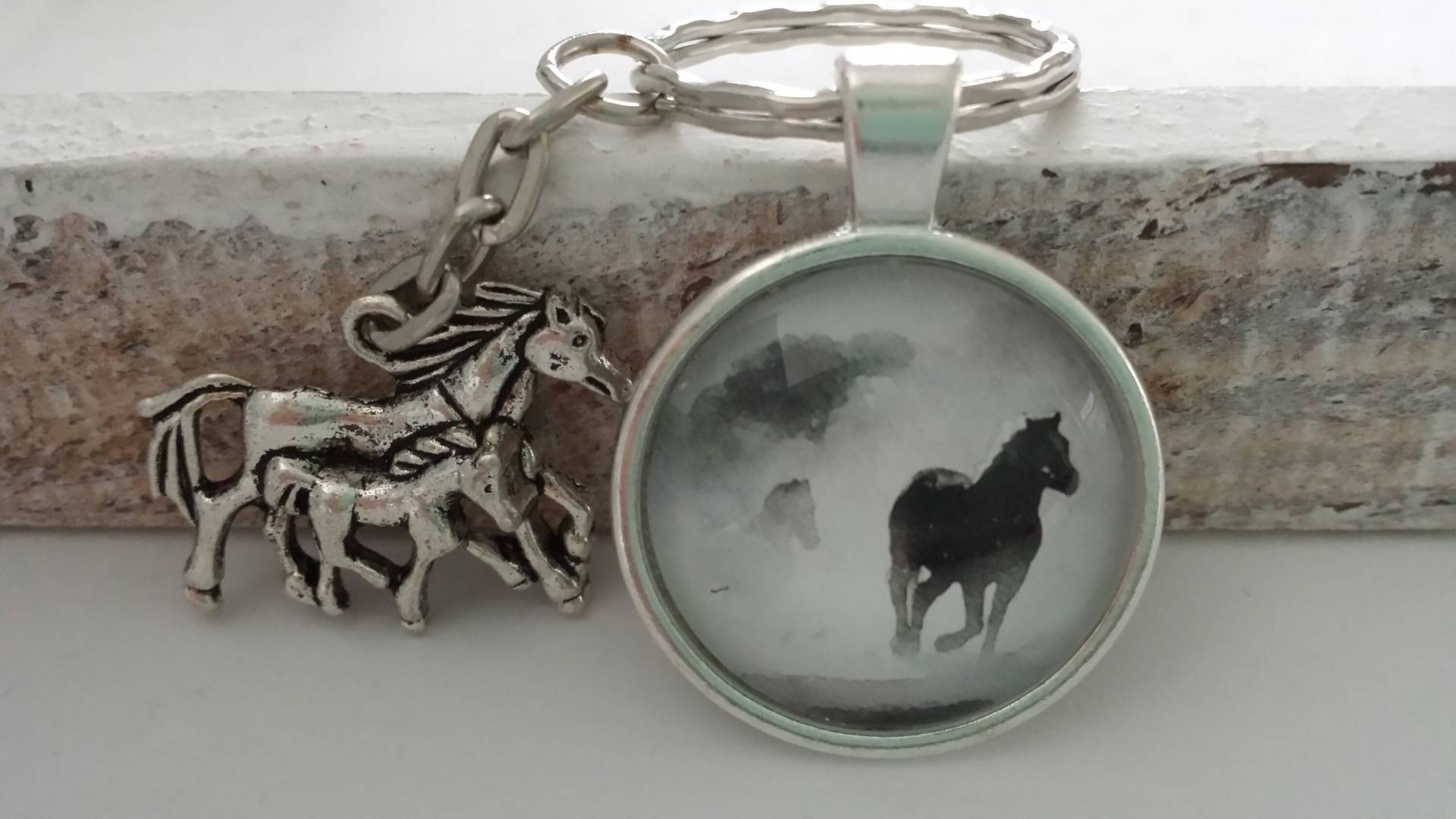 Schlüsselanhänger Mit Pferd/Geschenk Für Frauen Freundin Geschenkset von Schmuckmariechen