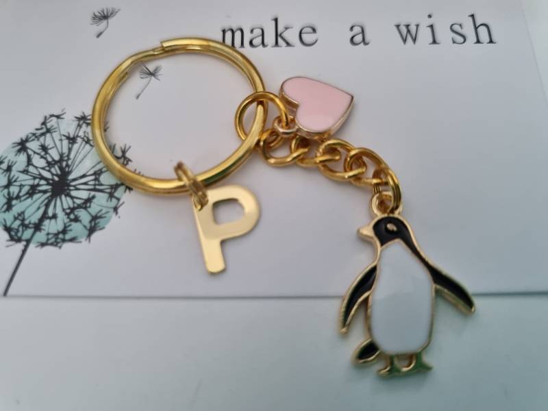 Pinguin Schlüsselanhänger Personalisiert/Geschenk Für Frauen Freundin Geschenkset von Schmuckmariechen
