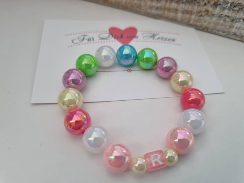 Regenbogen Armband Personalisiert/Geschenk Für Frauen Freundin Kinder Geschenkset von Schmuckmariechen
