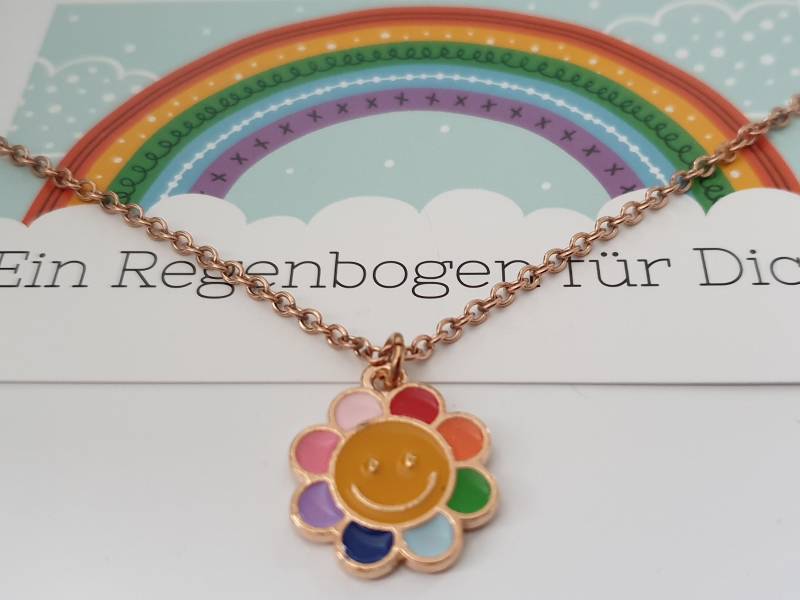 Regenbogen Kette/Geschenk Für Frauen Freundin Geschenkset von Schmuckmariechen