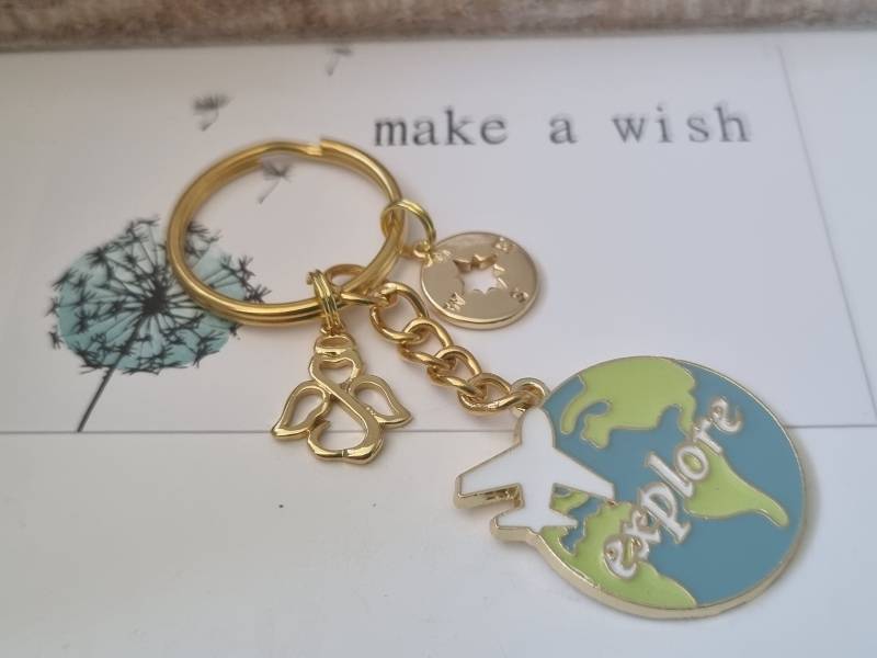 Schutzengel Gute Reise Schlüsselanhänger/Geschenk Für Frauen Freundin Geschenkset von Schmuckmariechen