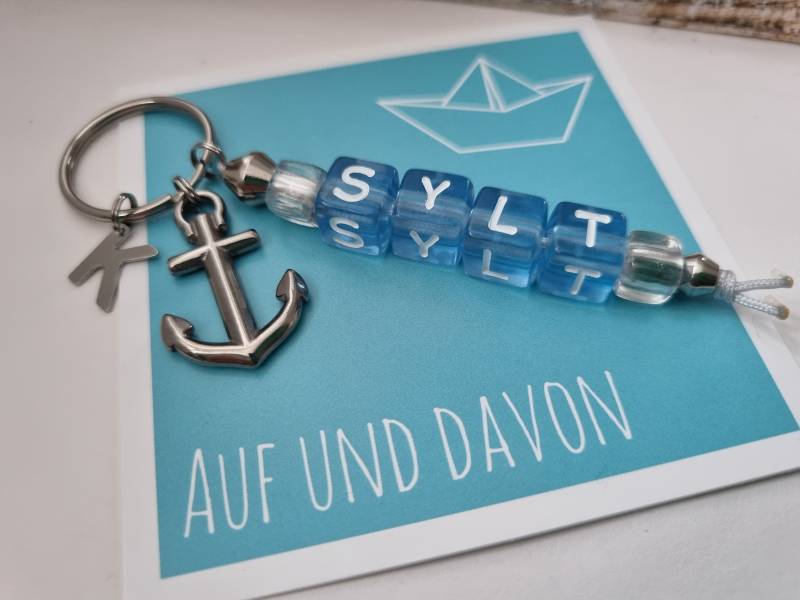 Sylt Schlüsselanhänger Personalisiert/Geschenk Für Frauen Männer Geschenkset von Schmuckmariechen