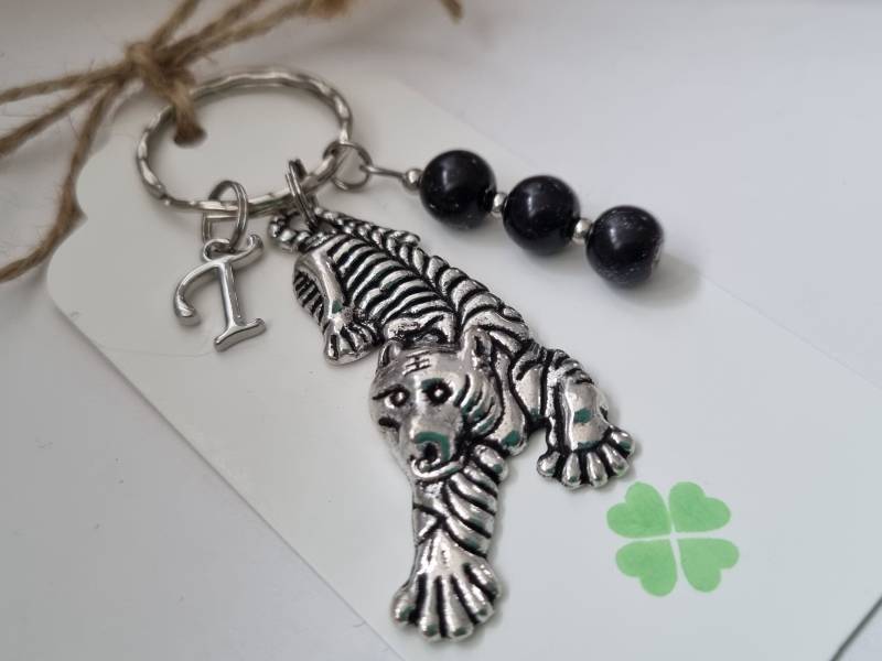 Tiger Schlüsselanhänger Personalisiert/Geschenk Für Frauen Männer Geschenkset von Schmuckmariechen