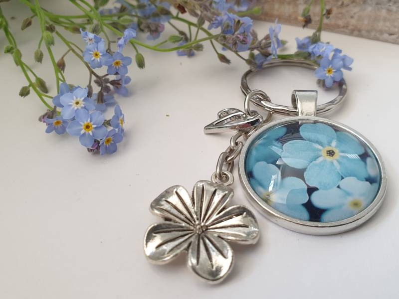 Vergiss Mein Nicht Schlüsselanhänger Personalisiert/Geschenk Für Frauen Freundin Geschenkset von Schmuckmariechen