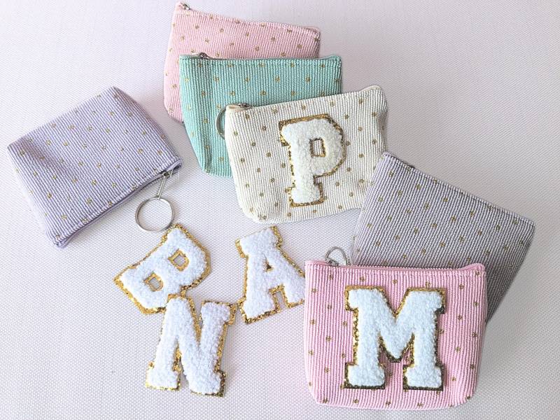 Mini Geldbörse Personalisiert Mit Buchstaben | Cord Tasche Klein Schlüsselanhänger Geldbeutel Münzbörse Mini Geldbörse Personalisiert Mit Buchstaben | Cord Tasche Klein Schlüsselanhänger Geldbeutel Münzbörse von Schmuckoroshe