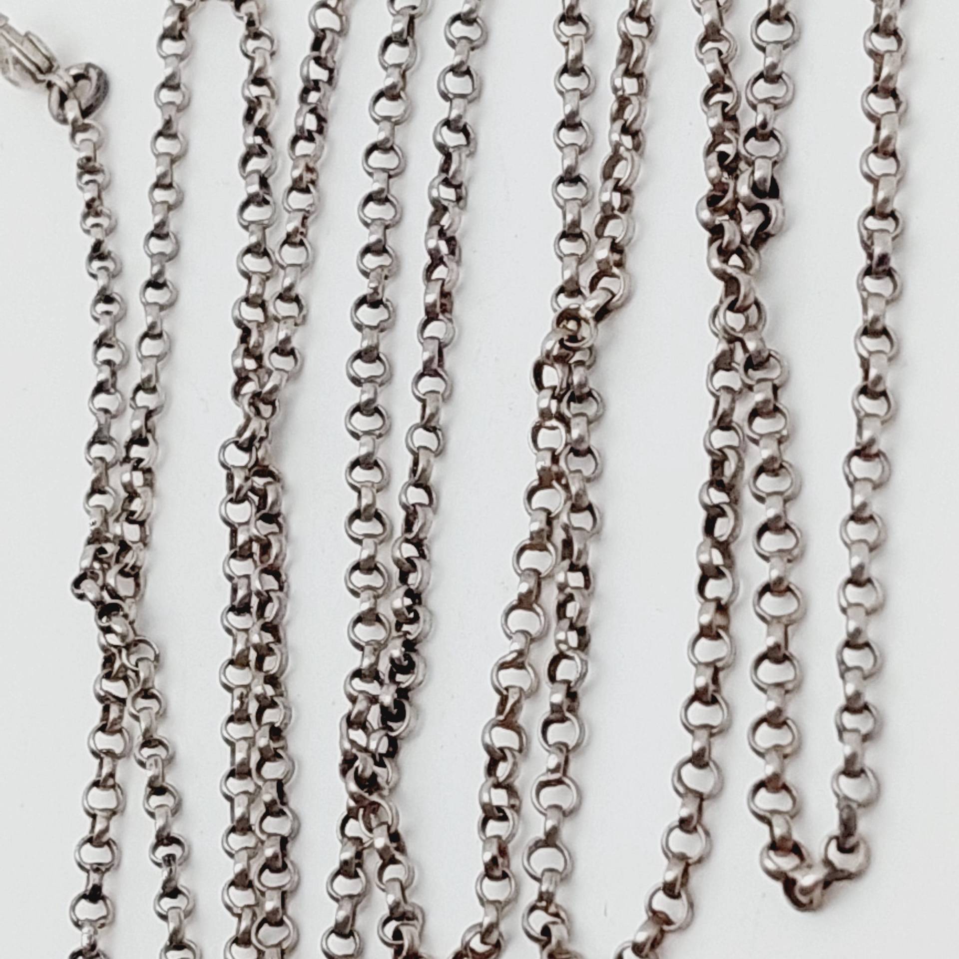 102 cm Antike Kette 925Er Silber Schmuck Erbskette Antiker #1 von SchmuckparadiesShop