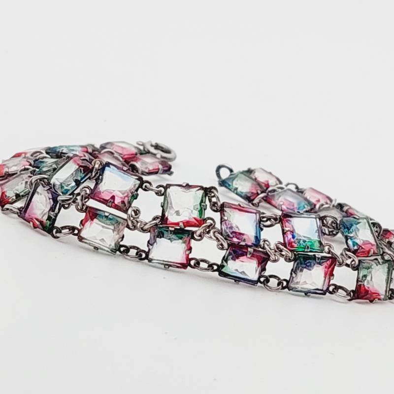 19 cm Antikes 835Er Silber Armband Rheinkiesel Kette Florales Design 19 cm Antikes 835Er Silber Armband Rheinkiesel Kette Florales Design von SchmuckparadiesShop