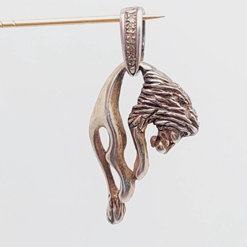 3, 9 cm Anhänger 925Er Silberanhänger Löwe Kettenanhänger Sterling von SchmuckparadiesShop