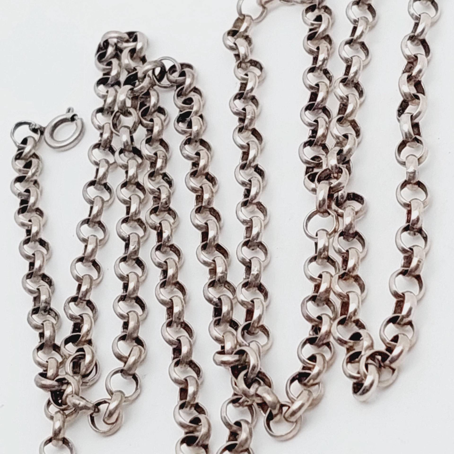 82 cm Antike Kette 925Er Silber Schmuck Erbskette Antiker Trachtenschmuck #39 Trachtenkette von SchmuckparadiesShop