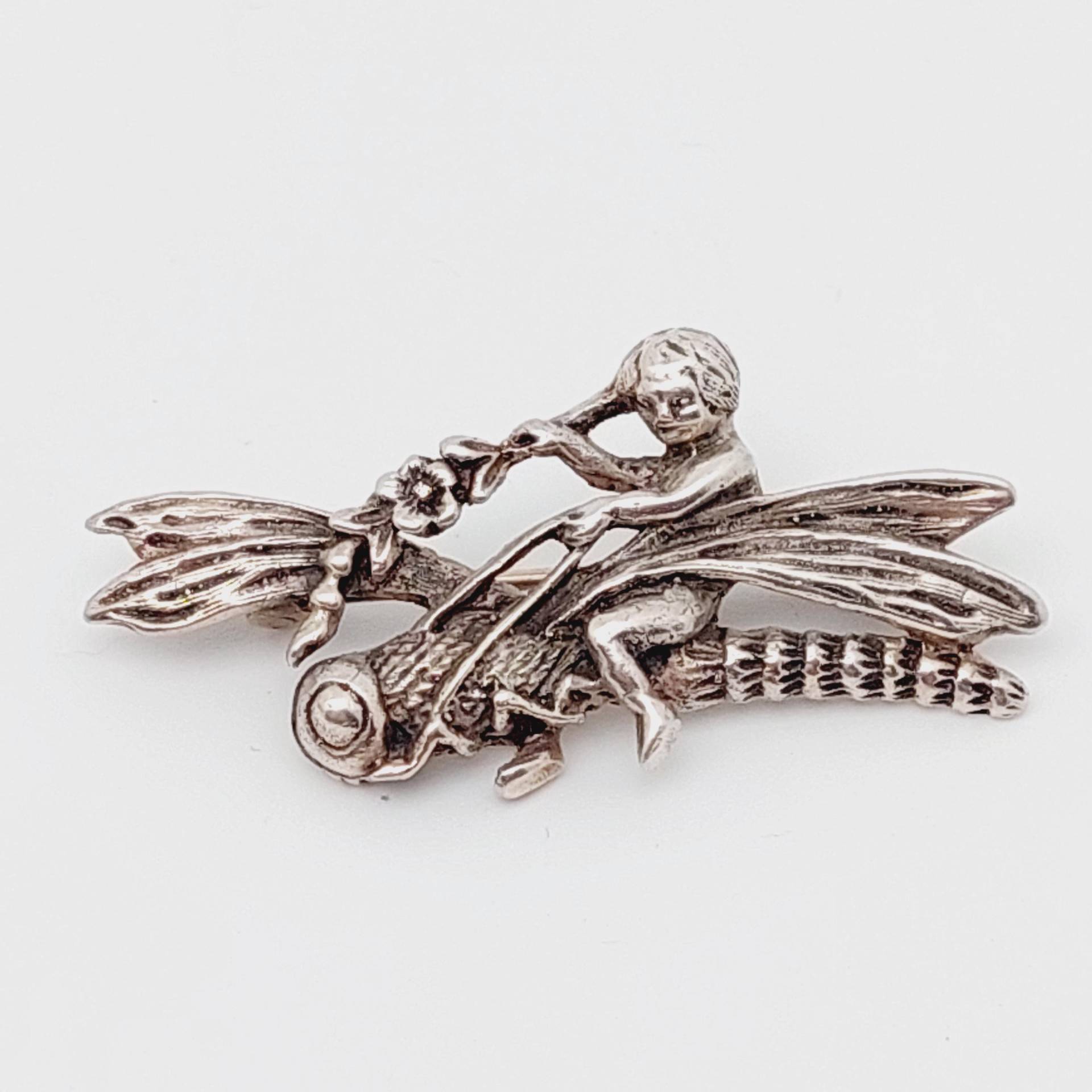 925 Silber Brosche Libelle Jugendstil Stil von SchmuckparadiesShop