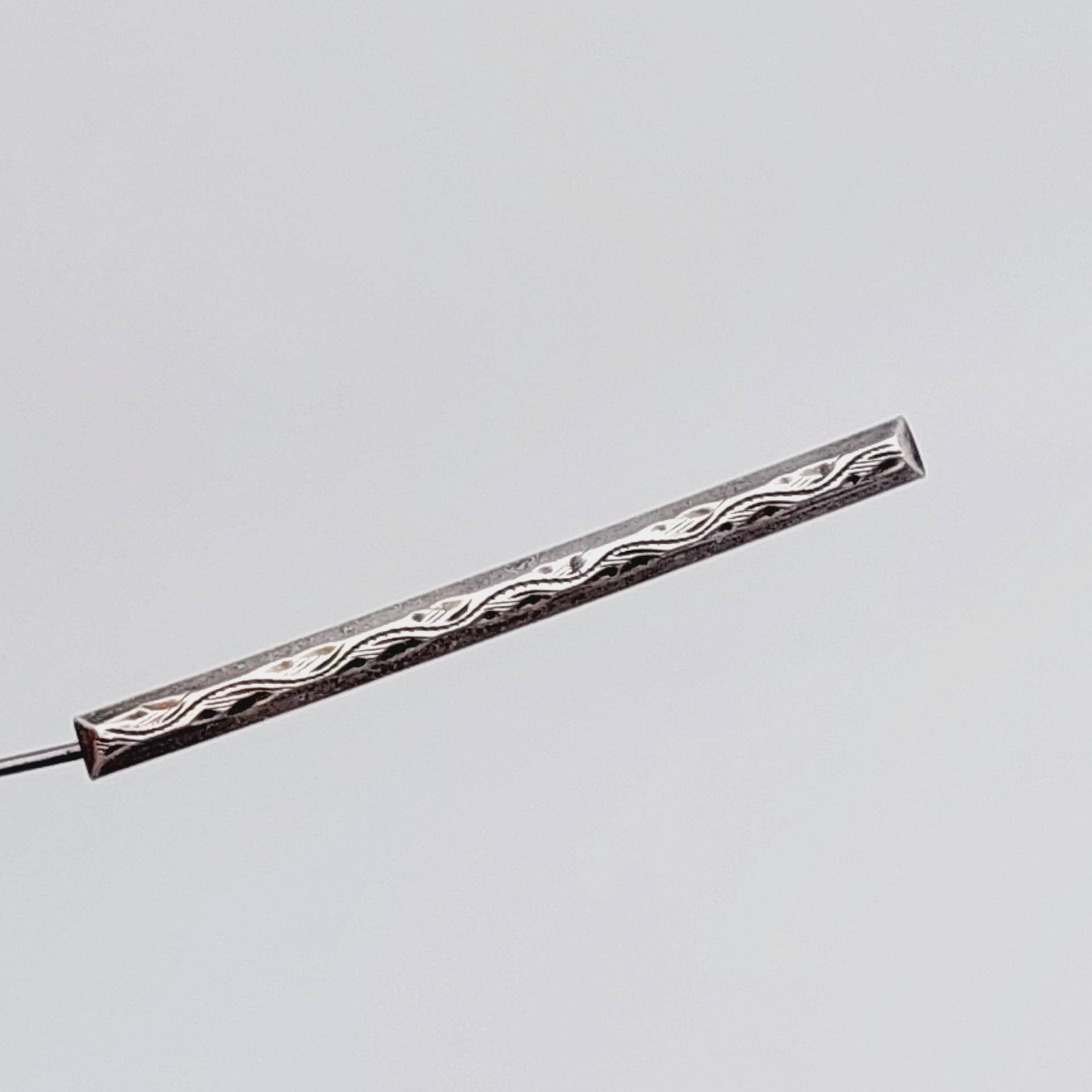 Antike 800Er Silber Brosche Stabbrosche Rocaillen Wellenmuster Jugendstil von SchmuckparadiesShop