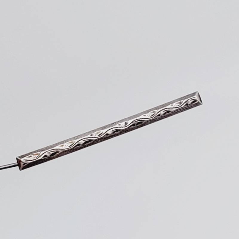 Antike 800Er Silber Brosche Stabbrosche Rocaillen Wellenmuster Jugendstil von SchmuckparadiesShop