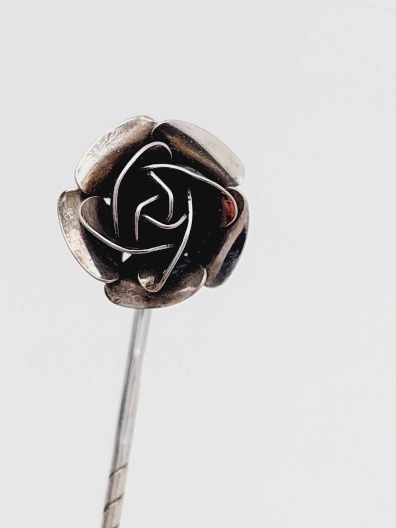 Antike 830Er Silber Brosche Rosen Blumen Anstecknadel von SchmuckparadiesShop