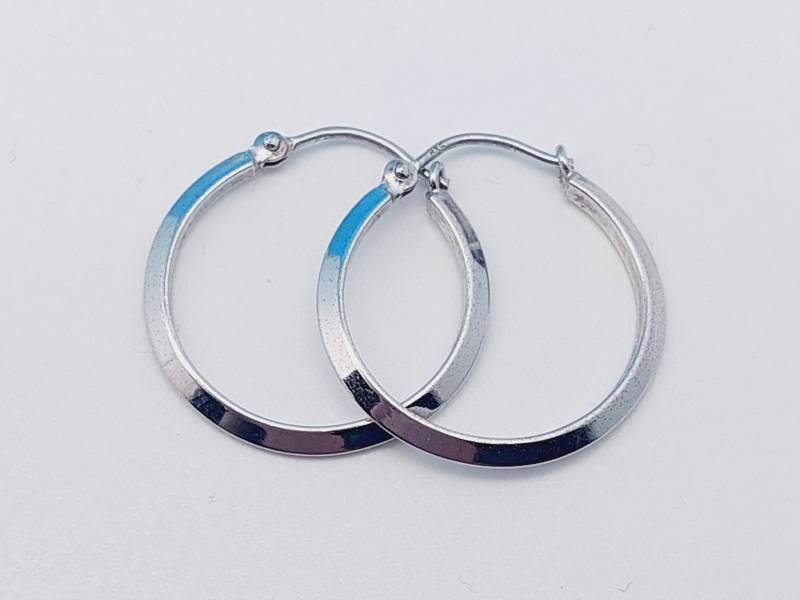 Antike 835 Silber Creolen Ohrringe Hängeohrringe #100 von SchmuckparadiesShop