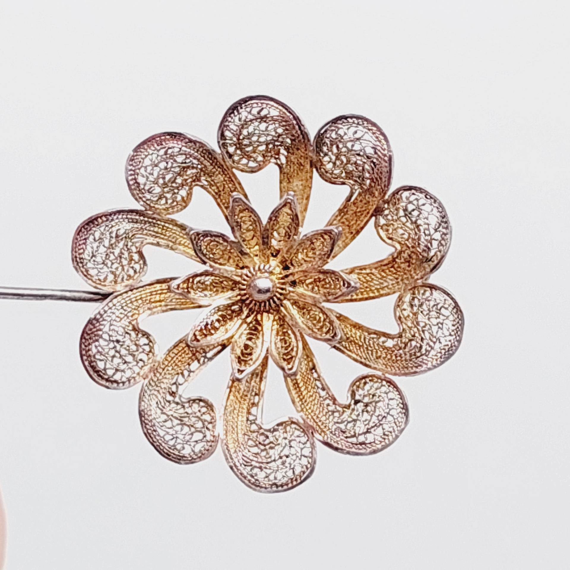 Antike 835 Silber Stabbrosche Brosche Ostfrisen Schmuck Filigranschmuck Silberschmuck von SchmuckparadiesShop