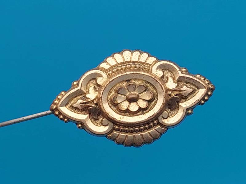 Antike Biedermeier Double Brosche/Anhänger Mit Rocaillen Und Blumen von SchmuckparadiesShop