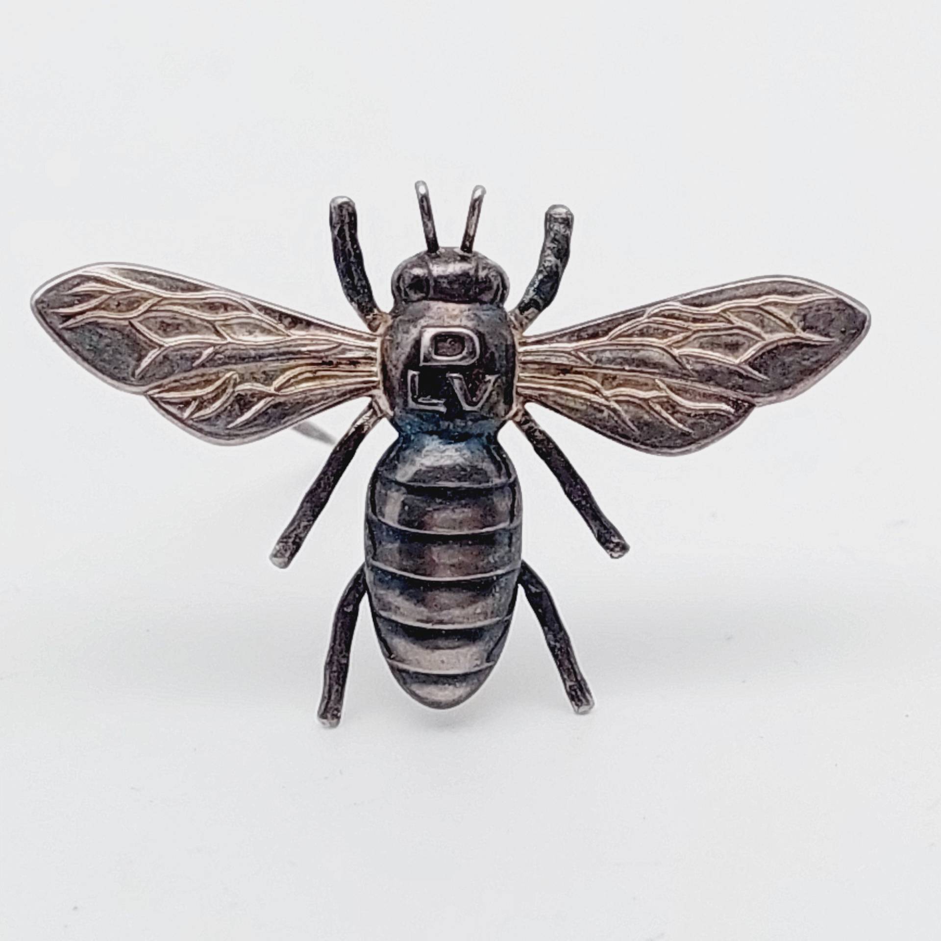 Antike Brosche Insekt Biene 835Er Silber Greifen Kunst Dlv von SchmuckparadiesShop