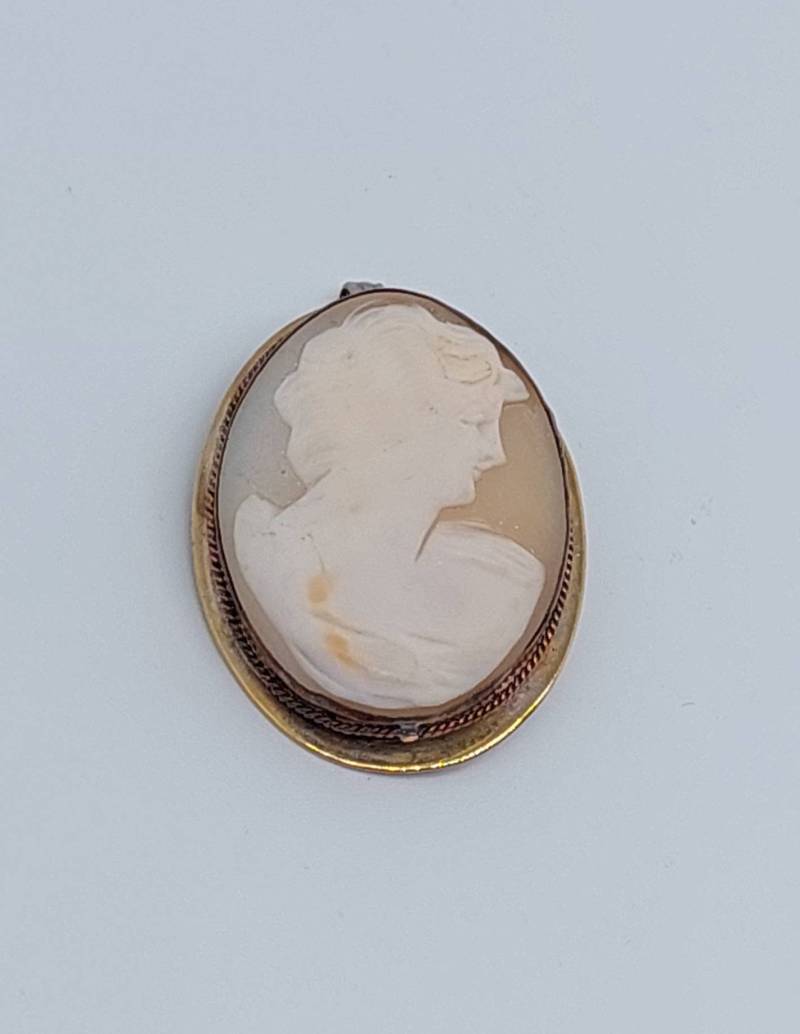 Antike Double Kamee Anhänger Mit Gemme Brosche von SchmuckparadiesShop