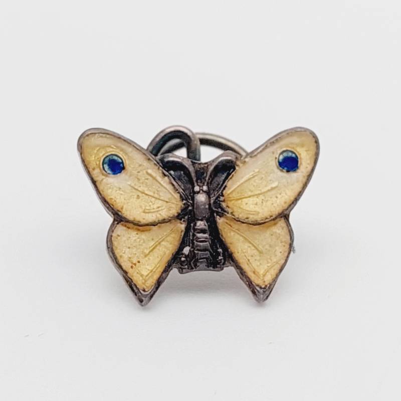 Antike Emaille W-L 800 Silber Schmetterling Brosche Antike Emaille W-L 800 Silber Schmetterling Brosche von SchmuckparadiesShop