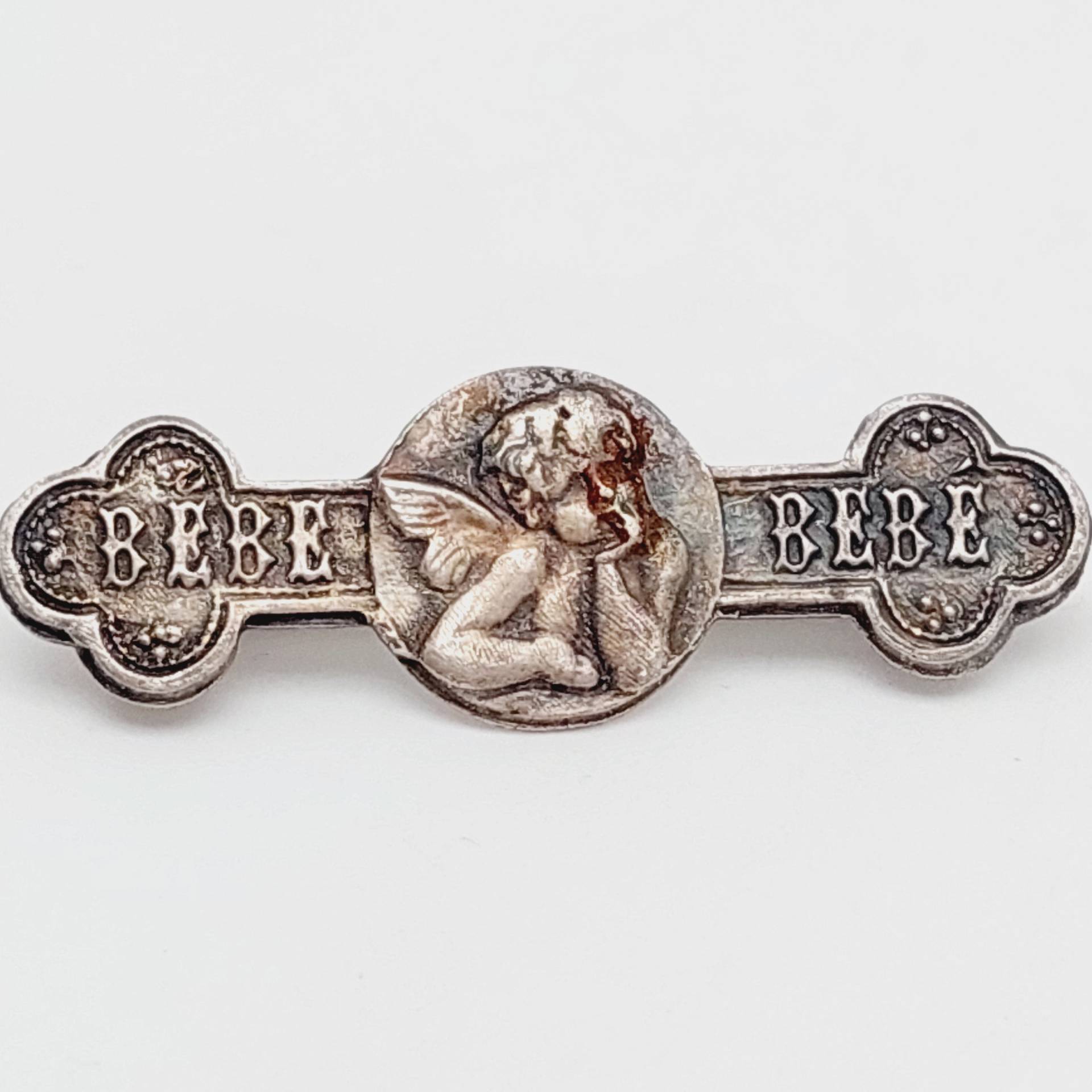 Antike Jugendstil Brosche Frau Büste Blumen Frankreich Versilbert Engel Bebe Antike Jugendstil Brosche Frau Büste Blumen Frankreich Versilbert Engel Bebe von SchmuckparadiesShop