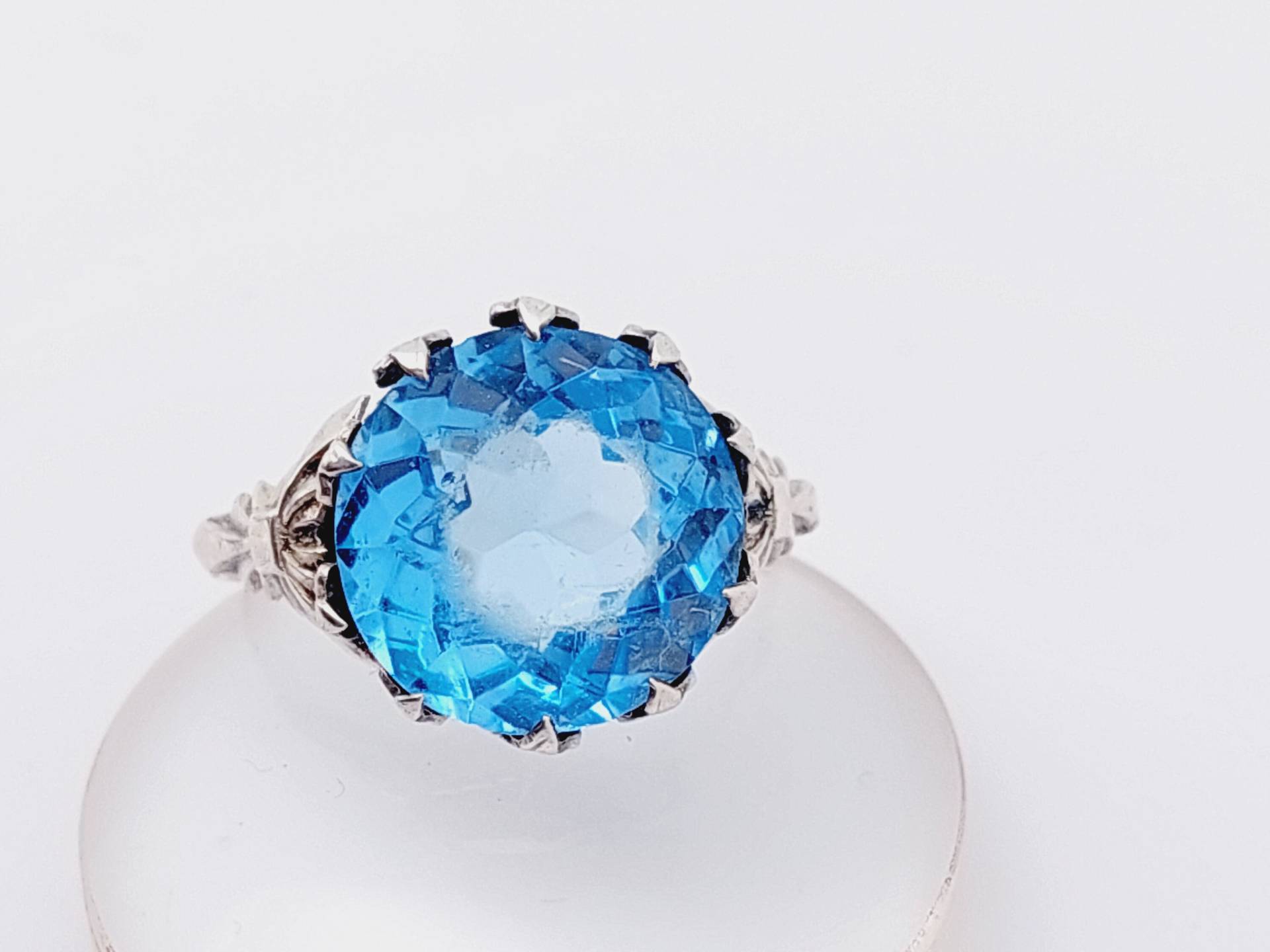 Antiker 830Er Silber Ring Aquamarin Farbender Stein Hellblau Antiker Schmuck Ringgrösse 16 56 Antiker 830Er Silber Ring Aquamarin Farbender Stein Hellblau Antiker Schmuck Ringgrösse 16 56 von SchmuckparadiesShop