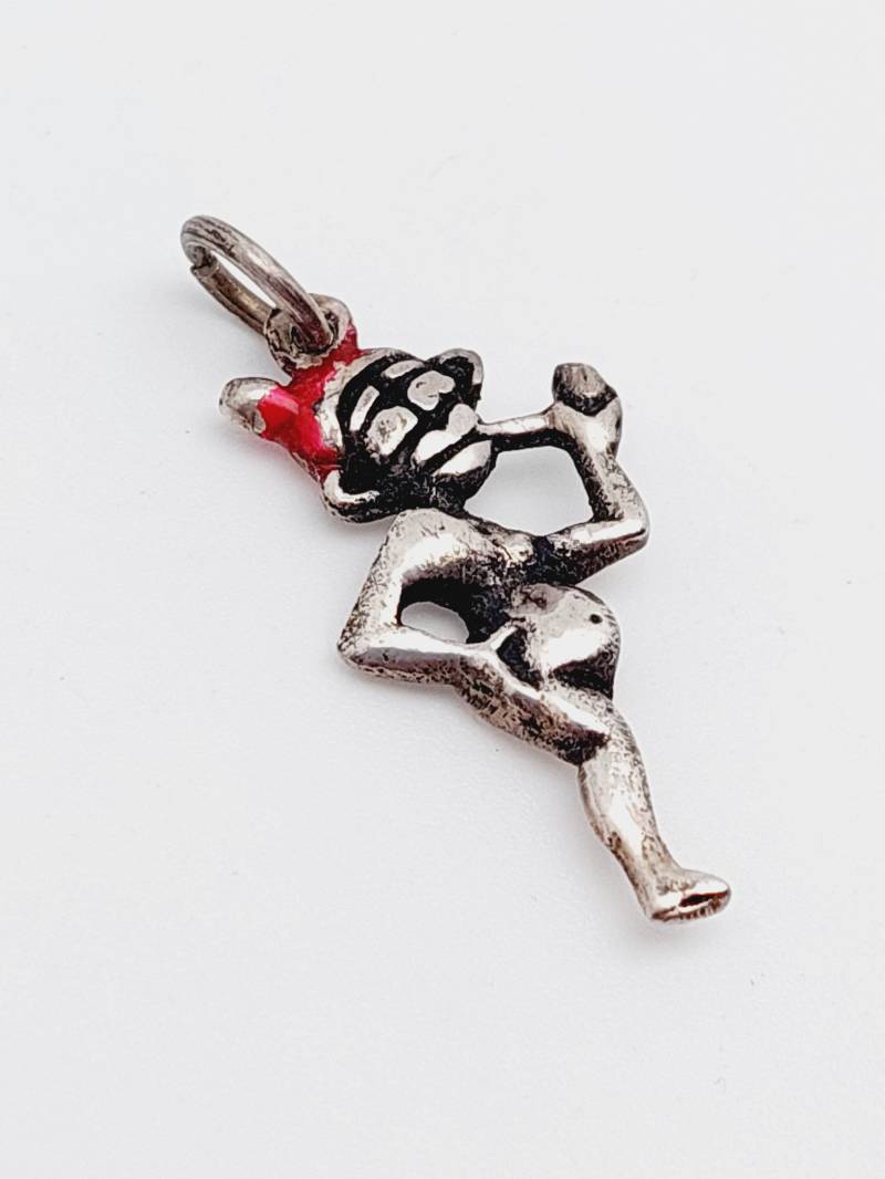 Antiker Anhänger Email Silberanhänger Bettelarmband Charm Affe von SchmuckparadiesShop