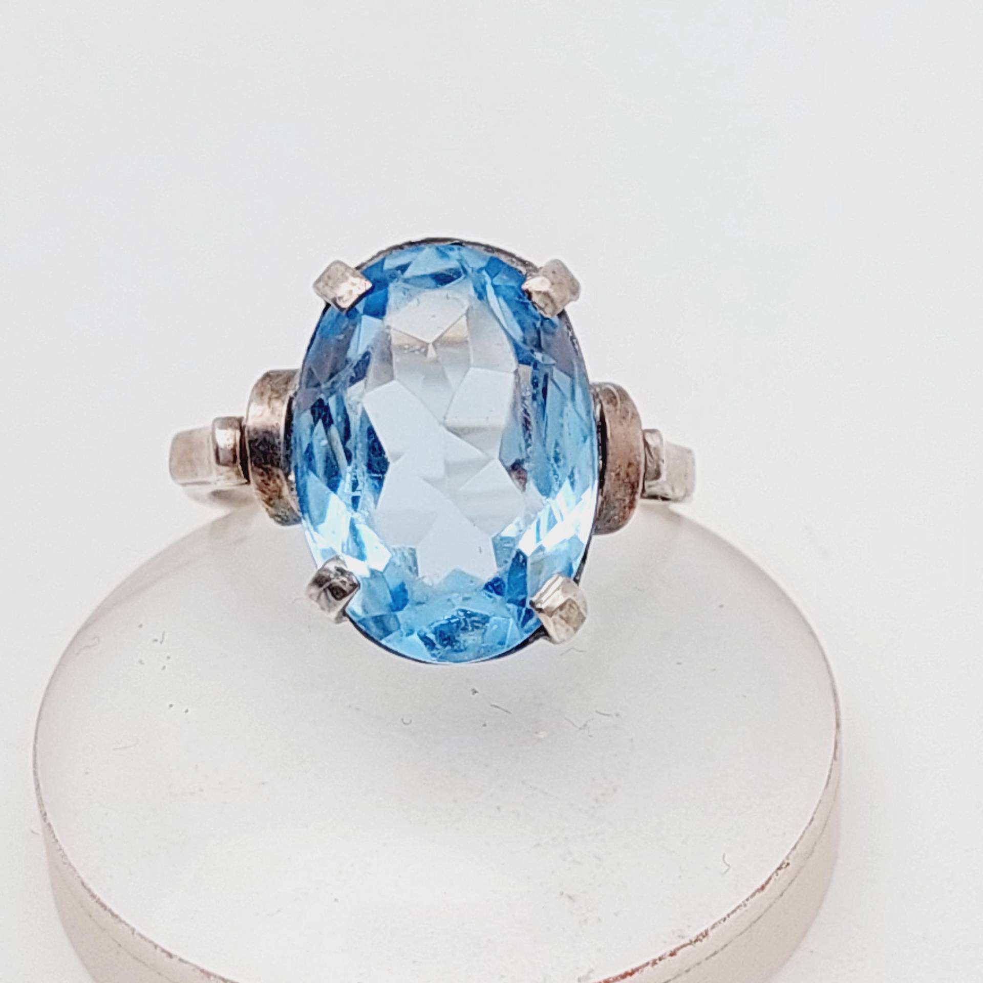 Antiker Jugendstil Silber Ring Mit Blauen Stein Aquamarin Farbend Silberring Gr 11 51 Antiker Jugendstil Silber Ring Mit Blauen Stein Aquamarin Farbend Silberring Gr 11 51 von SchmuckparadiesShop