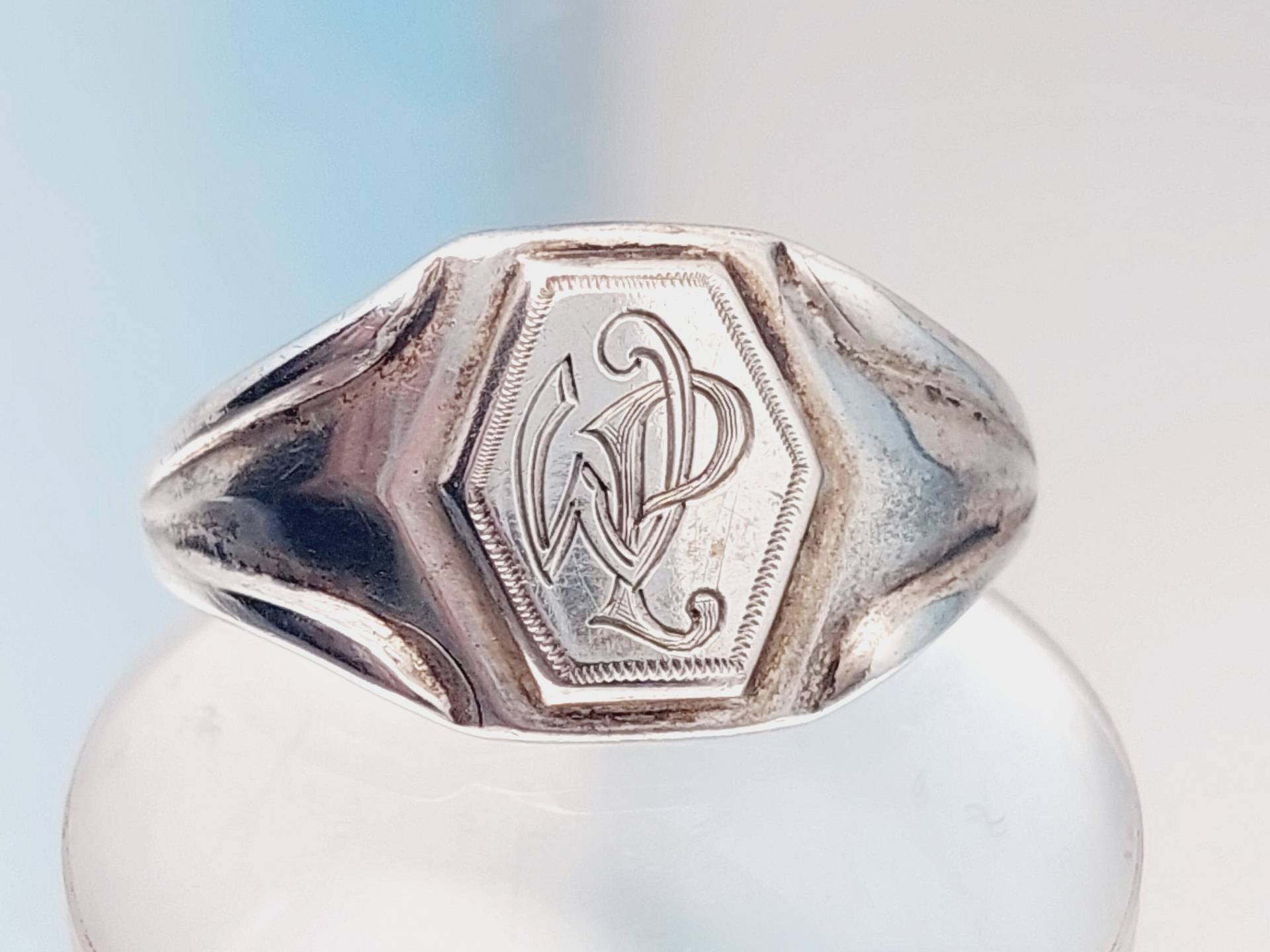 Antiker Siegelring 800Er Silber Herrenring Initialen Wp Pw Antiker Schmuck Gr. 22 Jugendstil Frauen Antiker Siegelring 800Er Silber Herrenring Initialen Wp Pw Antiker Schmuck Gr. 22 Jugendstil Frauen von SchmuckparadiesShop