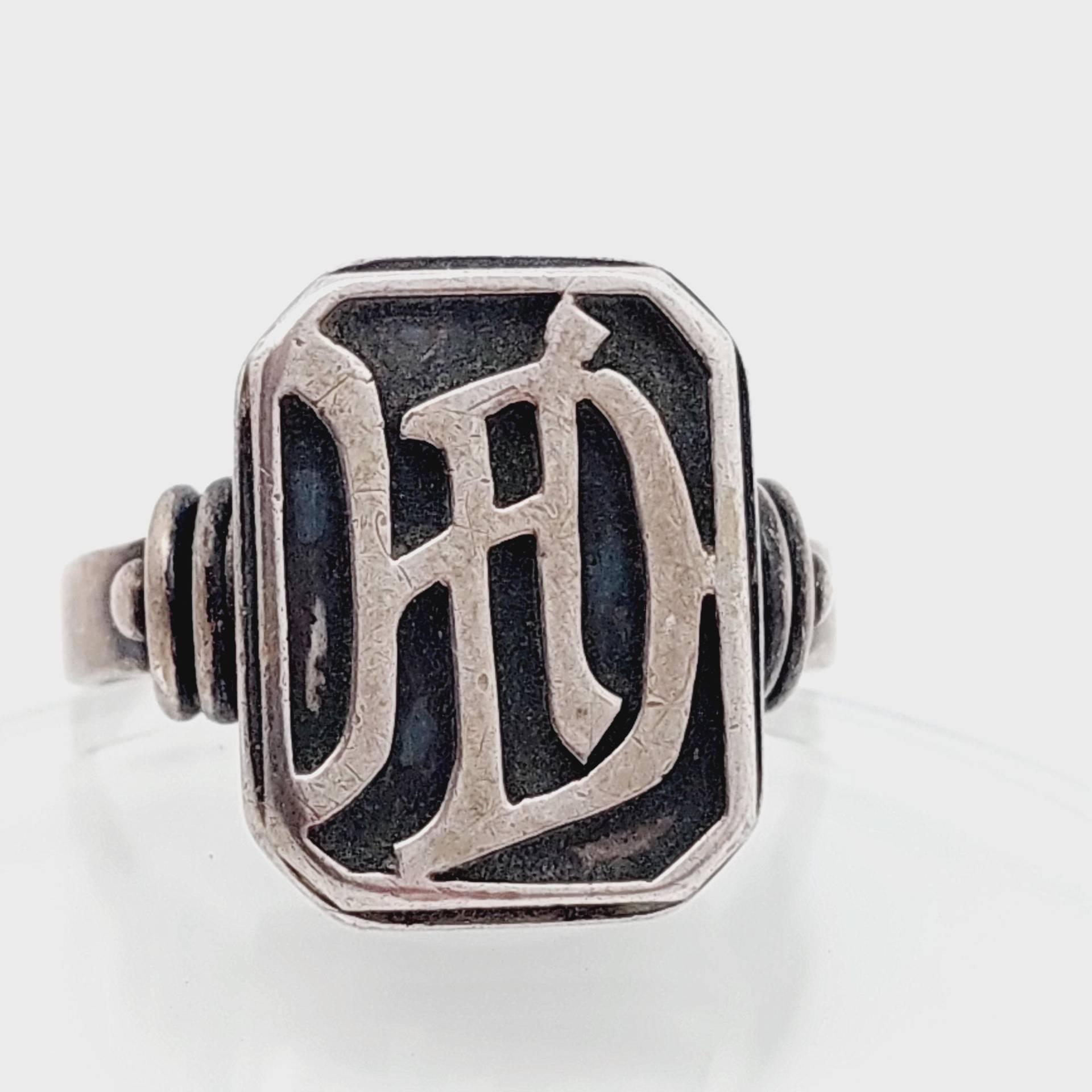 Antiker Siegelring 835Er Silber Herrenring Initialen Hd Dh Antiker Schmuck Gr. 23 Us 10 1/4 von SchmuckparadiesShop